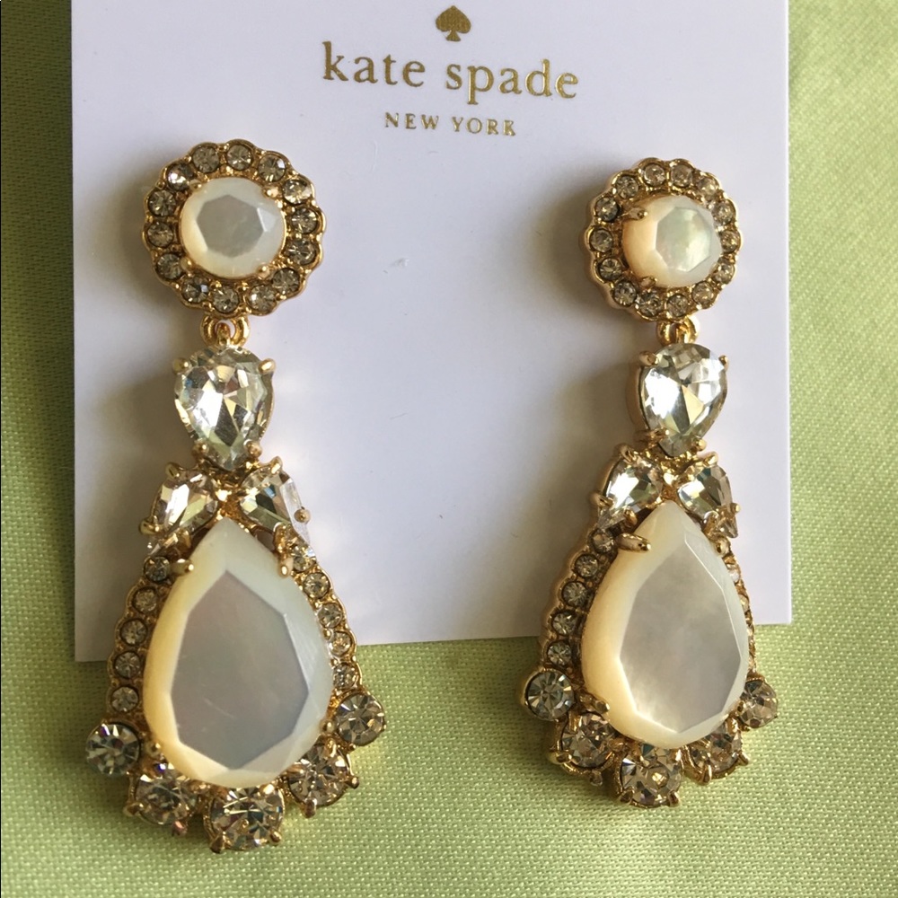 Kate Spade Statement Mother of Pearl Earrings